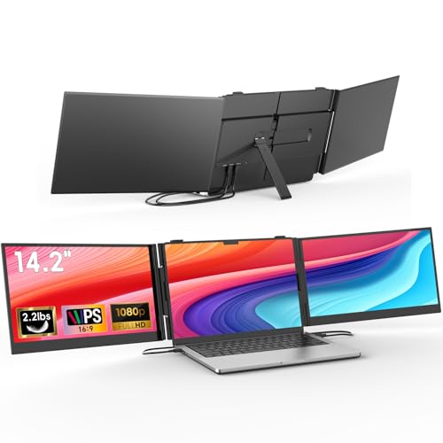 FEZOBR 14.2" Triple Laptop Screen Extender