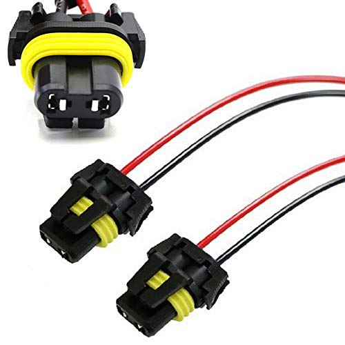 iJDMTOY (2) 900Series 9005 9006 Female Adapter Wiring Harness Sockets