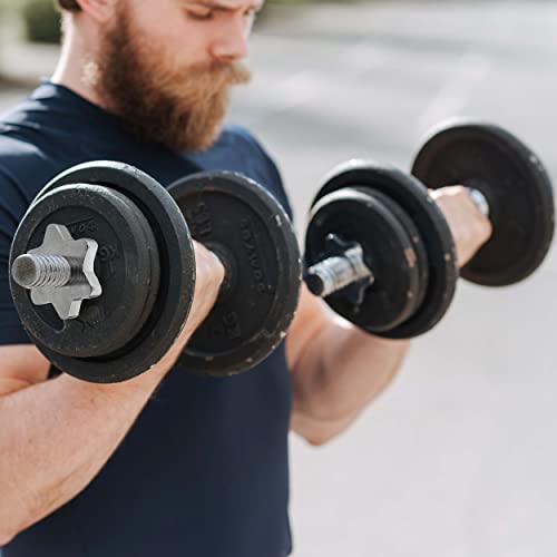 Swing Sports 1 Inch Dumbell Bar Set Spinlock Sleeve Barbell Hand