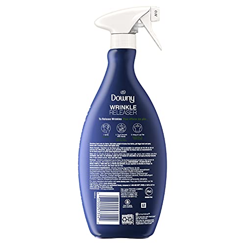 Downy Wrinkle Releaser  Fabric Refresher Spray, Odor Eliminator, Ironing Aid and Anti Static Spray, Crisp Linen Scent, 33.8 Fl Oz (Pack of 2)