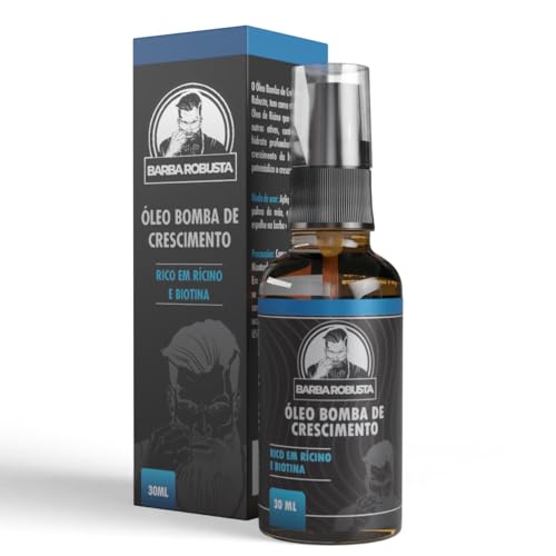 Barba Robusta Oleo Para Barba Tira Frizz Modela Barba Robusta Hidrata e Estimula o Crescimento da Barba
