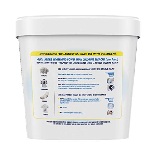 OXICLEAN WHITE REVIVE LAUNDRY WHITENER AND STAIN REMOVER POWDER, ALTERNATIVE TO BLEACH FOR LAUNDRY, 5 LB