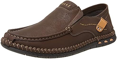 Camel Crown Men\'s Casual Leather Comfortable Rubber Sole Shoe Size 12 Amazon.com | CAMEL CROWN Mens Loafers Slip On Loafer Leather  main image 3