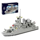 SUNHABI Military Battleship Building Toys Ship Boat