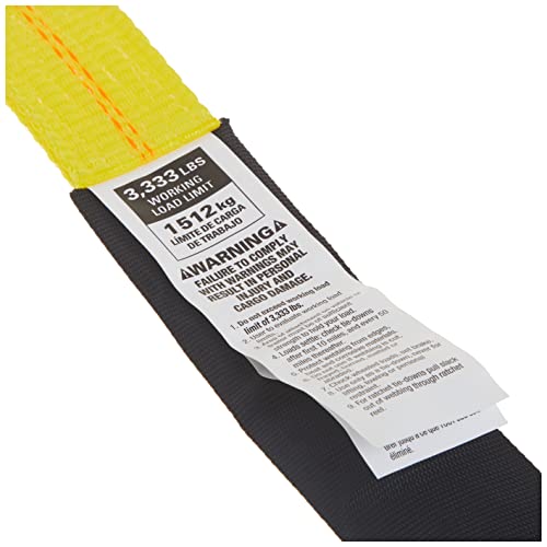 Keeper 2” x 24” Premium Axle Tie Down Strap with D Rings 3,333 lbs