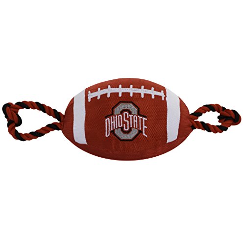 Pets First NCAA Ohio State Buckeyes Football Dog Toy, Tough Quality Nylon Mater…