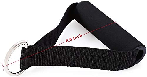 AIKESIWAY Resistance Bands Handles,Exercise Handles Foam,Resistance Tube Handle Super Strong Nylon Webbing for Resistance Training(1 Pairs)(Foam Handgrips)