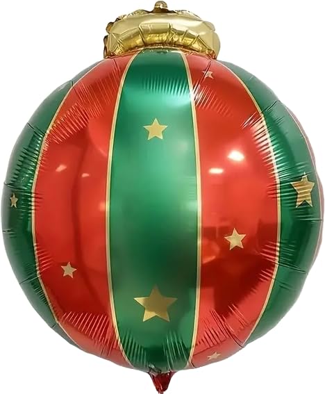 Santa Round Christmas Foil Balloon, 45cm (2 pack)