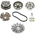 Fit for Gy6 150cc Clutch Assembly Kit, High Performance Clutch Set, Fit for Gy6 125cc/150cc 4-Stroke Engine Scooter ATV, Including Front Clutch Variator and Rear Clutch Assembly with 842 belt