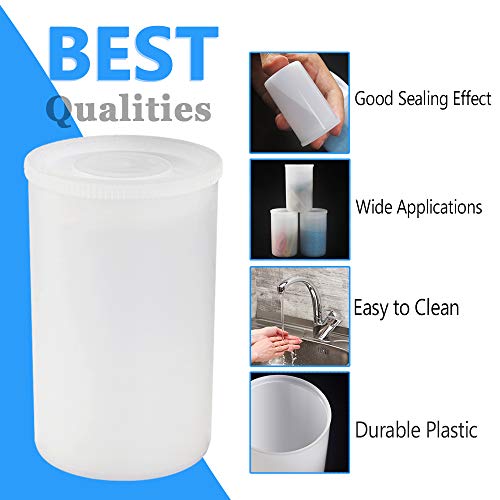 35mm Film Canisters with Caps (35 Pack) Plastic White Empty Film