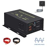 WZRELB 800W 12V 120V Pure Sine Wave Power Inverter