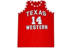 GENERIC Glory Orange Bobby Joe Hill Texas West Sewn 14 Basketball Jersey