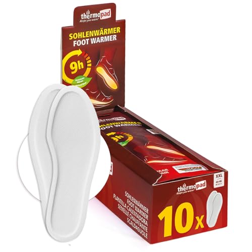 THERMOPAD Sohlenwärmer - 10 Paar Wärmepads - Größe XXL