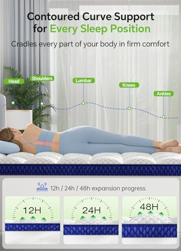 Dorm Room Essentials Twin XL Mattress Topper for Students Back to School | Viscose Derived from Bamboo, Soft Topper for Pressure Relief with Elastic Deep Pockets, Shredded Memory Foam Filling
