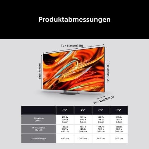 Sony BRAVIA 7 II True RGB Fernseher, 75 Zoll, 4K-Smart-TV (Google TV), RGB-LED, XR Prozessor mit KI-Technologie, 120-Hz-Fernseher mit Dolby Vision/Atmos, PS5-kompatibel, Modell 2026 – Schwarz 7