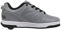 HEELYS Kids Voyager Shoes, Grey Reflective/Black, 3