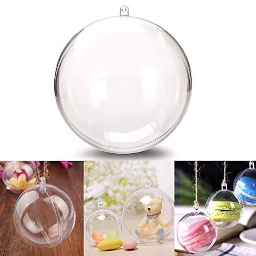 StillCool Clear Ornaments For Crafts Fillable, Clear Christmas