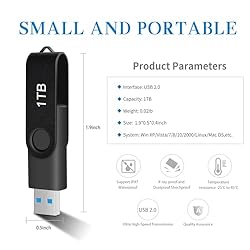 VKETUO USB Flash Drive 1TB Ultra Large Capacity USB
