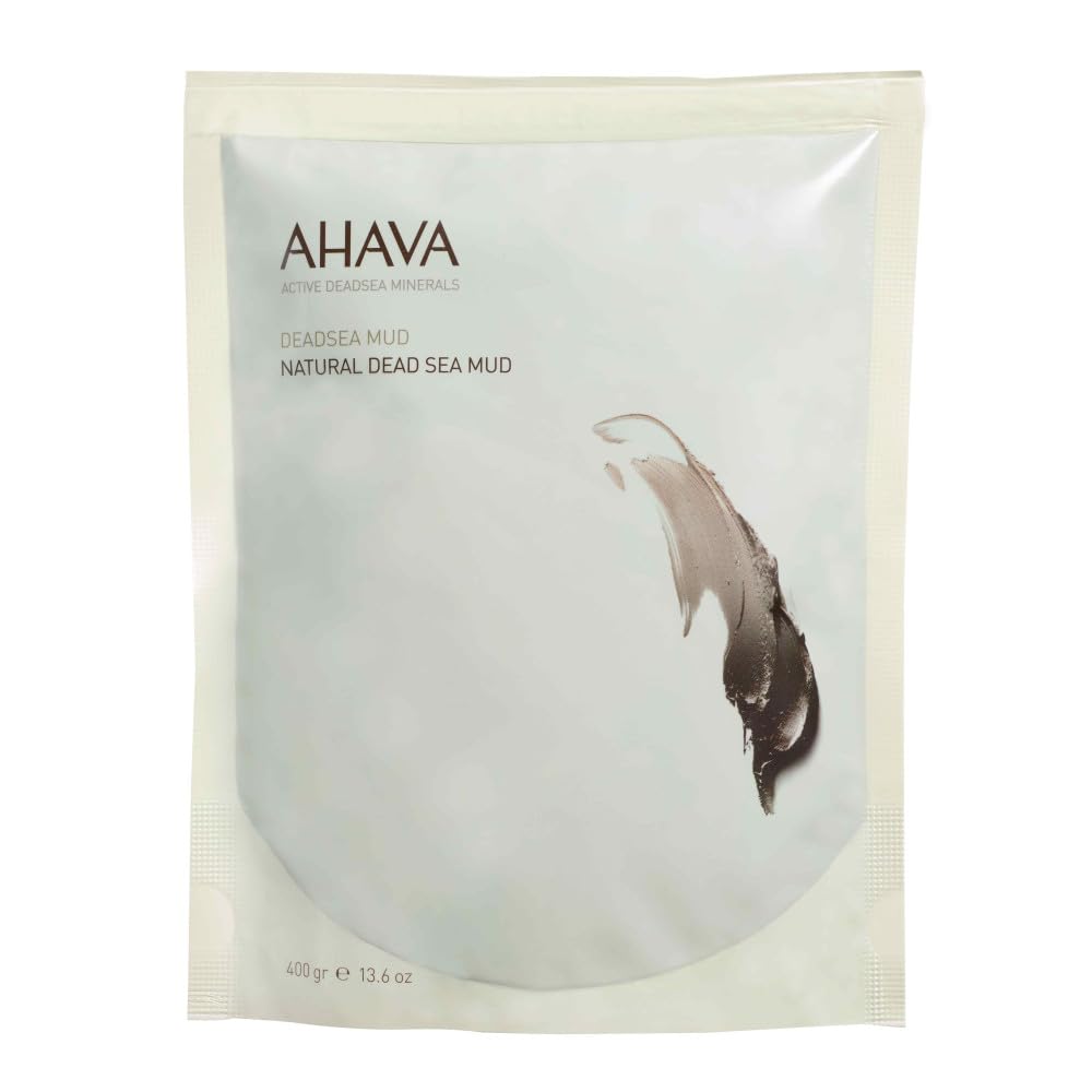 Photo 1 of AHAVA Natural Dead Sea Mud for Body - Exclusive Black, Creamy Dead Sea Mud to Purifiy, Soften & Refine Skin, Soothes Discomfort, Enriched with Potent Minerals of Dead Sea blend Osmoter, 13.6 Oz
