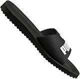 PUMA Purecat 2.0 Slide Sandals Unisex Black White 4 UK view 4