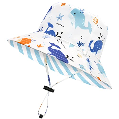 Baby Sun Hat Baby Boy Hats Toddler Hat UPF 50+ Bucket Hat for Baby Girls Infant Beach Hat with Wide Brim Kids Caps