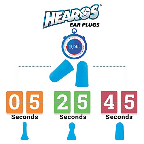 HEAROS Xtreme Ear plugs - Best In Class Noise Cancelling Disposable Foam Earplugs With NRR 33 Hearing Protection, 14 pairs