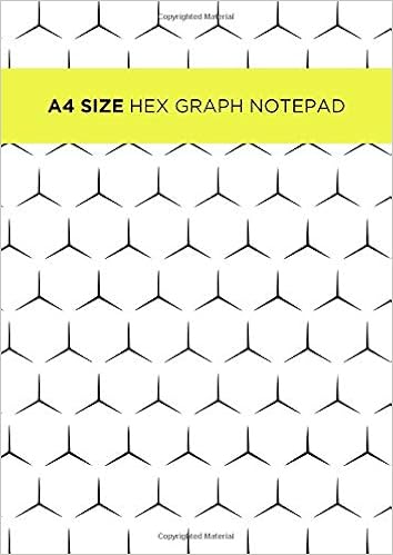 a4 size hex graph notepad hexagonal grid paper vertically aligned hexagons measure 1cm for chemistry structure sketches black and white pattern creatives notebooks for 9781090115300 amazon com books