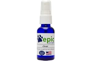 Epic Pet Health Clear - Reduces Allergies and Coughing Natural Electrolytes for a Healthy Immune System for All Animals Easy to Use Flavorless (2 oz Spray)