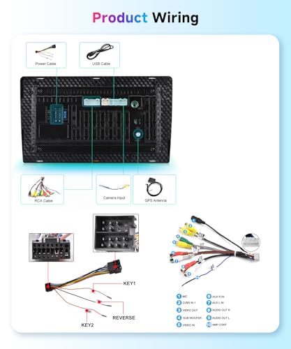 VECHTEL 2G+64G Android 15 Car Radio for Mercedes-Benz Smart Fortwo W451 C451 A451 2011-2015, 9 Inch HD 2.5D Screen Tactile co Carplay Android Car Wireless GPS Wi-Fi USB Bluetooth FM RDS Rear View Camera