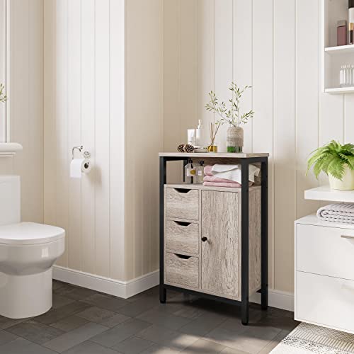 Yaheetech Industrial Bathroom Floor Wooden Freestanding