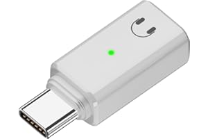 AuviPal USB C to Lightning Audio Adapter, USB C Male to Lightning Headphone Earphone Female Converter for iPhone 15 Series, iPad, MacBook and More Other Type C Devices