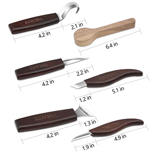 VIBRATITE Wood Carving Tools Set Wood Carving Kit with Detail Wood