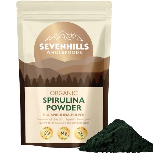 Sevenhills Wholefoods Spirulina Pulver Bio 1.8kg - natürliche Entgiftung, Detox, verarbeitet unter strenger Qualitätskontrolle
