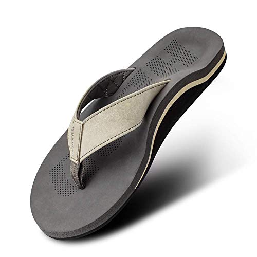 Men Sandals Flip Flop with Orthotic Arch Support Athletic Slide Sandals