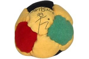 DIRTBAG 14 Panel Footbag Hacky Sack, Flying Clipper Original Design, Sand Filled, Hand Stitched, Machine Washable.