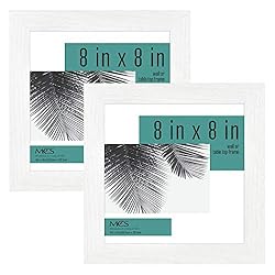 MCS Studio Gallery Frame, White Woodgrain, 8 x 8 in