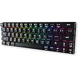 DIERYA DK63 60% Keyboard with Dedicated Arrow Keys, Wireless Wired Mechanical Gaming Computer Keyboard True RGB LED Backlit B