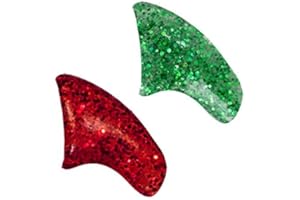 Purrdy Paws Glitter Christmas Combo Soft Nail Caps Cats Claws 40pk (20 Green Glitter - 20 Red Glitter) Small Size