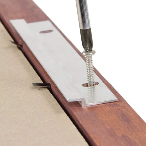 TERRIFI Z Hanger French Cleat, 2 Pairs, Wall Mounting Brackets for Mirrors, Pictures, Whiteboards, Headboards, Artwork Frame, Heavy Duty Z Bar Hanger Supports