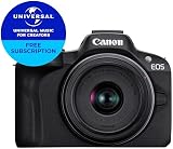Canon EOS R50 Mirrorless Camera + RF-S 18-45mm + RF-S 55-210mm Kit view 2