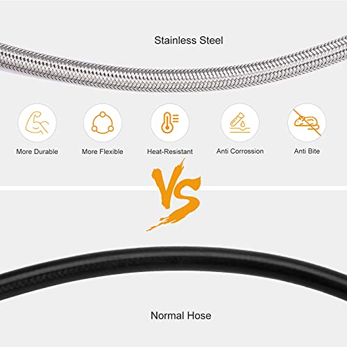 HK Paintball Airsoft Fill Whip Hose Extension 4500 Psi PCP, 36 inch