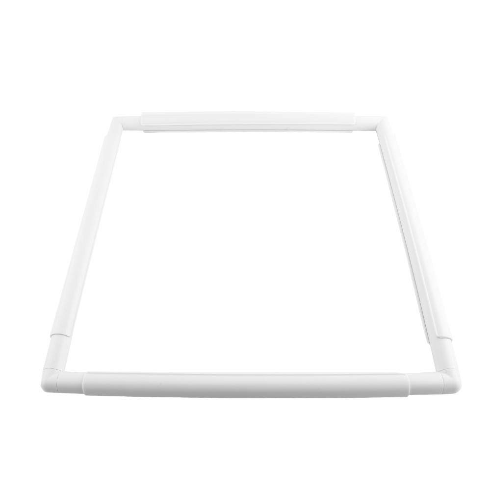 Walfront Universal Square Rectangle Plastic Clip Frame for Embroidery Cross Stitch Quilting Needlepoint Silk-Painting Tool(43.1 * 43.1cm)