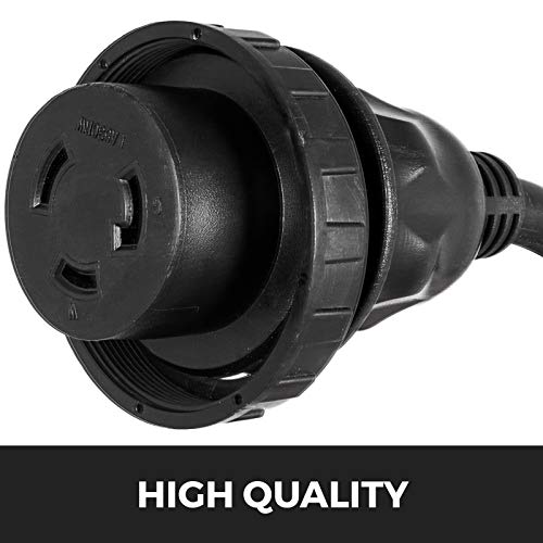 Mophorn RV Shore Power Extension Cord 15FT 30 AMP Weatherproof Heavy