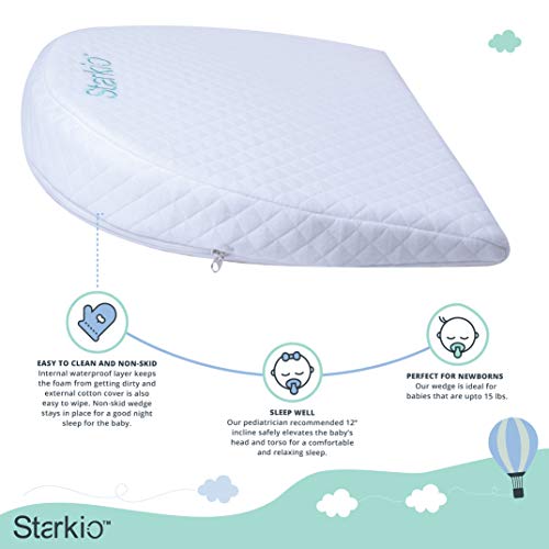 Starkio Wedge For Baby Reflux Relief Infant Gerd Wedge