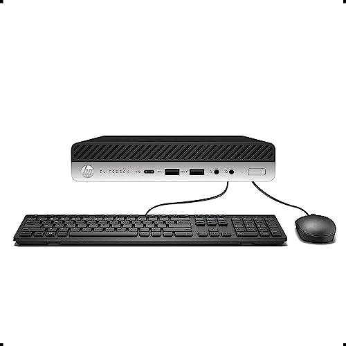 HP EliteDesk 800 G3 Mini PC de escritorio pequeño con monitor FHD de 27 pulgadas, Intel Core i7-7700T, 8 GB de RAM, 256 GB SSD, WiFi USB, DisplayPort, Windows 11 Mini computadora (Reacondicionado)