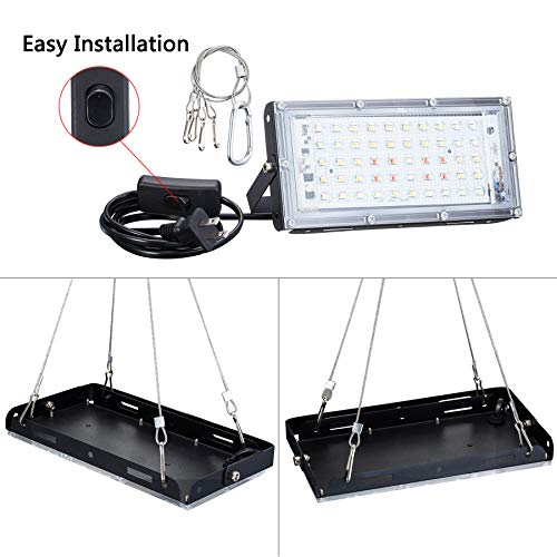 LED Grow Light, Plant Grow Lights for Indoor Plants Full Spectrum Panel Growing Lamp for Seedling Veg and Flower