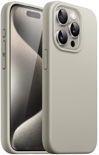 JETech Silicone Case for iPhone 15 Pro Max Silky-Soft