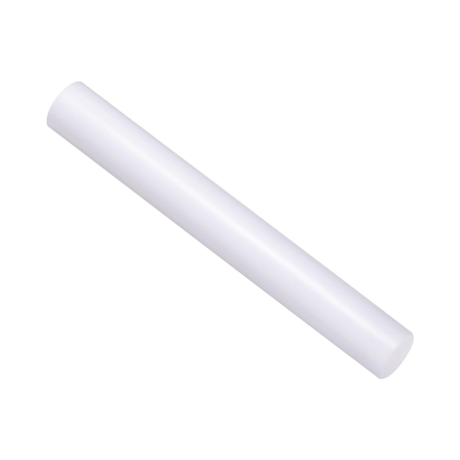 CoCud Acrylic Clay Roller, 8 Inch Length 1 Inch Dia., Acrylic Non-Stick Rolling Pin Roller White - (Applications: for Shaping Sculpting)
