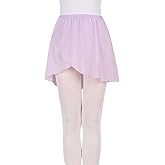 Ballet Wrap Skirt Chiffon Dance Skirt with Elastic Waistband for Girls Women