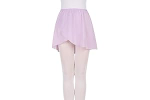 EASTBUDDY Ballet Wrap Skirt Chiffon Dance Skirt with Elastic Waistband for Girls Women